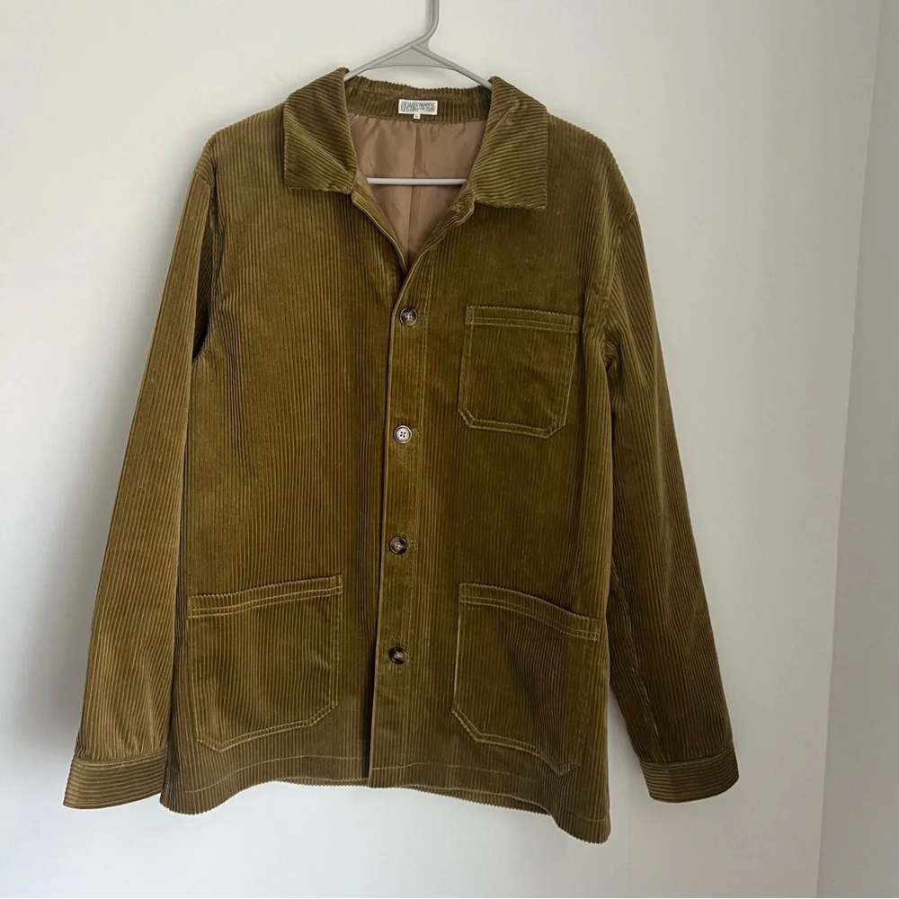 NEW Quaker Marine Supply Co Corduroy French Workman's Jacket Men's Medium - Picture 4 of 8